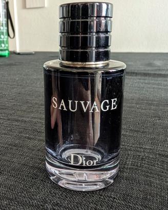 Boccetta vuota dior sauvage  100ml  con scatola 