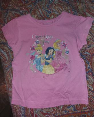 maglietta Principesse Disney bambina