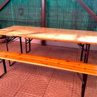 Tavolo birreria con panche