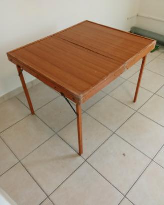 Tavolino da campeggio, giardino, vintage in legno 