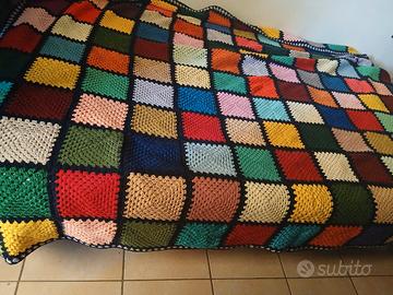 coperrta arlecchino fatta a mano