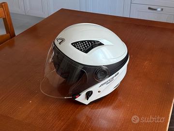 Casco moto jet Astone DJ10, bianco perla, taglia M