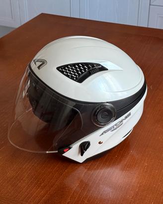 Casco moto jet Astone DJ10, bianco perla, taglia M