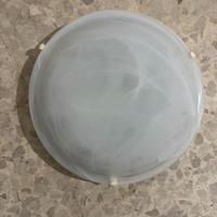 Plafoniera bianca in vetro