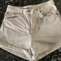 Pantaloncino jeans Zara bianco