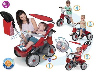 Passeggino, Triciclo, Moto Feber Baby ROSSO