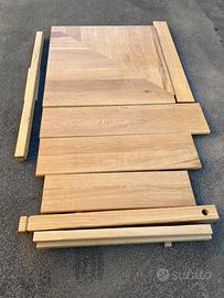 Gradini/Mensole legno Massello di Rovere x scala