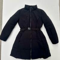 Piumino nero con cintura Emporio Armani
