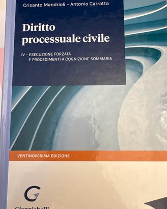 Diritto processuale civile mandrioli-carratta