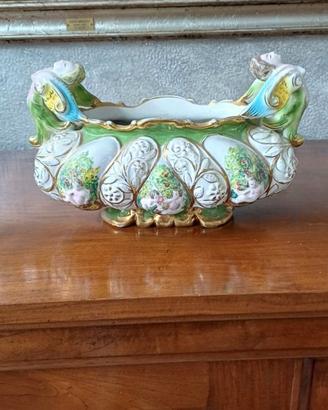 Set vasi ceramica laccatura oro