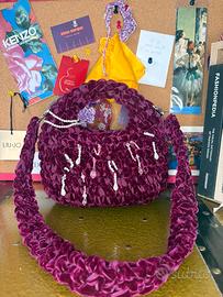 Hobo bag all’uncinetto