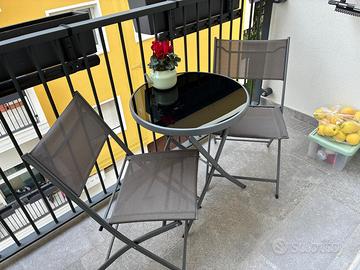 Set Da Balcone - Tavolo e due sedie