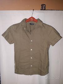 CAMICIA VERDE MILITARE "PRIMARK" BIMBI 7-8 ANNI