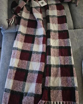 Gilet/cappotto  lungo scozzese Italian style pink 