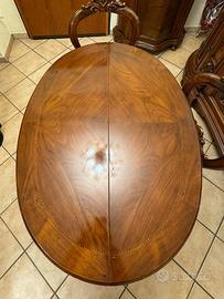 Tavolo ovale legno allungabile