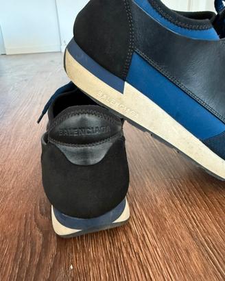 Scarpe Race Runner blu Balenciaga