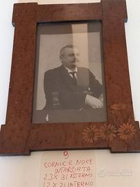 Cornice di noce con foto primi del '900