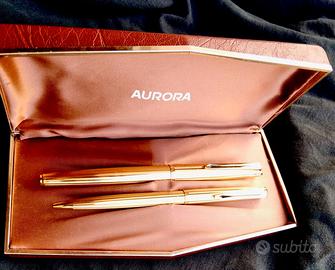 Set Aurora vintage stilografica + sfera anni 80 do
