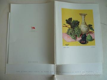 Menu di bordo Società Navigazione Genova anni 60