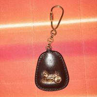 portachivi Celine vintage pelle nera 