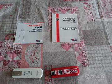 Stock 2 chiavette internet ducati + onda tim