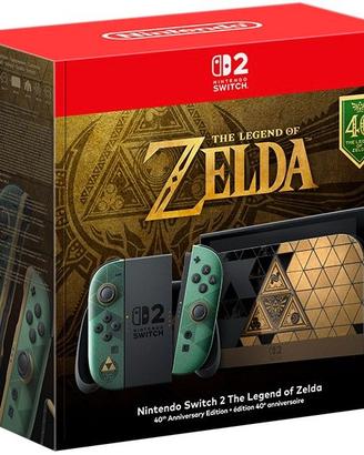 Nintendo Switch 2 Legend of Zelda 40° Anniversario