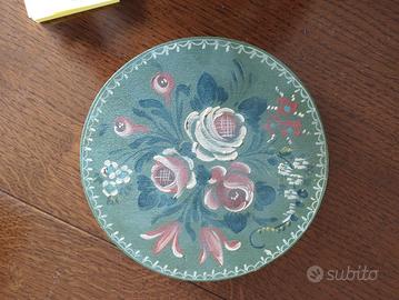 scatola di balsa dipinta a mano