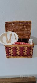 cesto vimini pic-nic