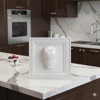 QUADRO 3D IRONMAN TOTAL WHITE- POP - ART 40x40 cm