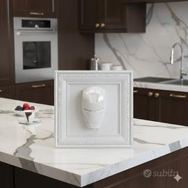 QUADRO 3D IRONMAN TOTAL WHITE- POP - ART 40x40 cm