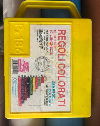 Regoli colorati vintage Italveneta Didattica