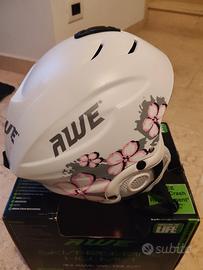 Casco sci awe+maschera sci bambina