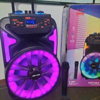 Cassa bluetooth portatile karaoke 1200 Watt pmpo 