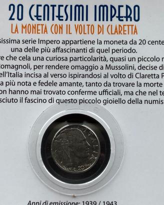 20 Centesimi Impero 1939 - 1943