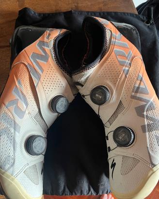 Scarpe specialized Sworks Ares 44,5 bianco/corallo