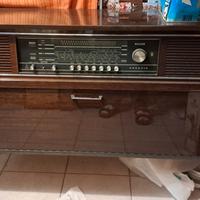 radio console stereo  a valvole Grunding