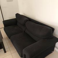 divano letto nero Poltrone e Sofa