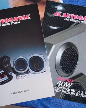 Depliant  Autosonik Hi-Fi car - 1981