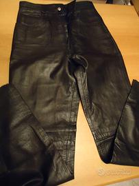 Pantalone in vera pelle +velluto