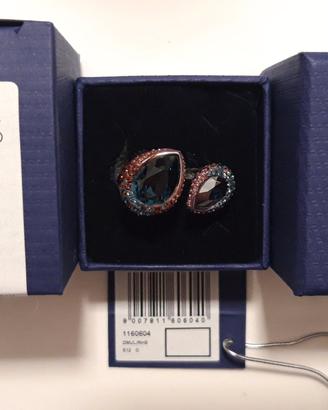 Anello cocktail con cristalli originale Swarovski