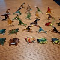 Animaletti in Vetro d'epo, fatti e dipinti a mano.