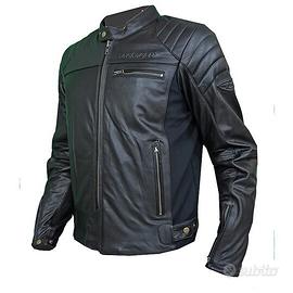 Giacca moto in pelle Prexport Ghost in Vera Pelle 