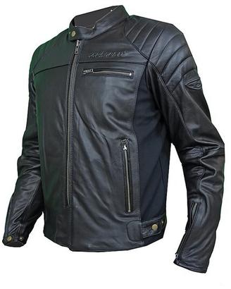 Giacca moto in pelle Prexport Ghost in Vera Pelle 