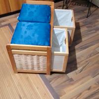 panca e portabiancheria 