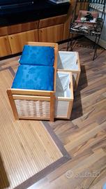 panca e portabiancheria 