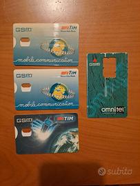 Schede porta SIM cellulare originali TIM e OMNITEL