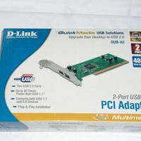 D-LINK sk PCI con prese USB 2.0 - nuova sigillata