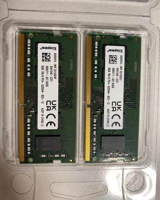 Kingston 16GB ram ddr4 sodimm 3200mhz cl22