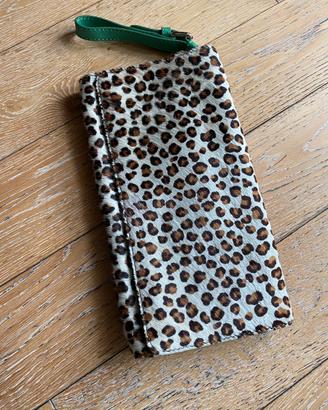 Pochette donna in cavallino maculata