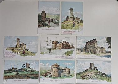 8 CARTOLINE ANTICHE NV CASTELLI DI ROMAGNA